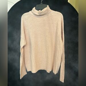 Madewell Light Pink Turtleneck Sweater XL